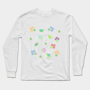 abstract spring flowers Long Sleeve T-Shirt